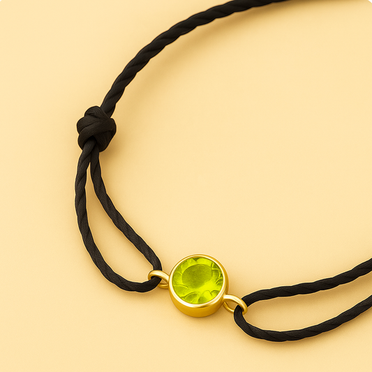 Geburtsstein-Armband August (0,1 ct)